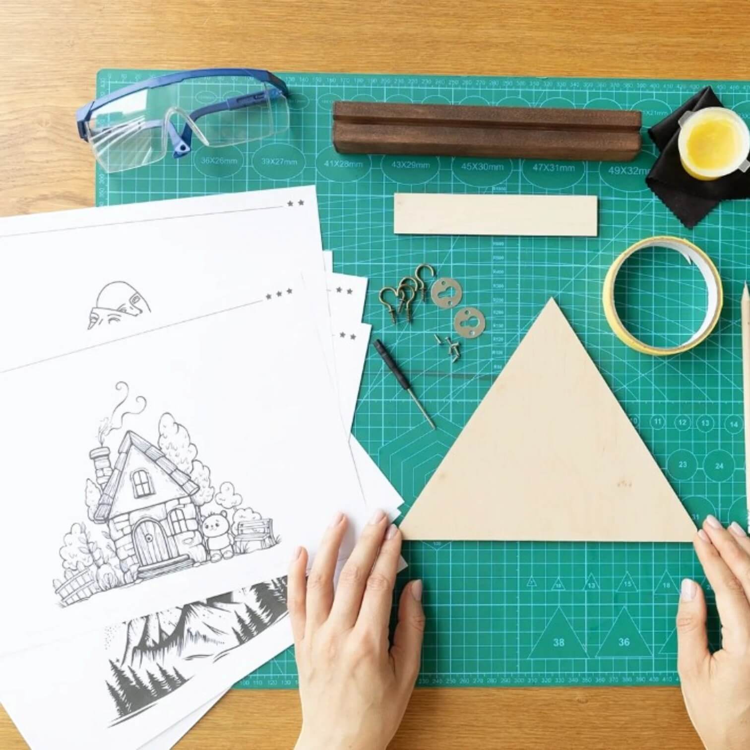 BeaverCraft Brandmalerei-Set für Schlüsselhalter