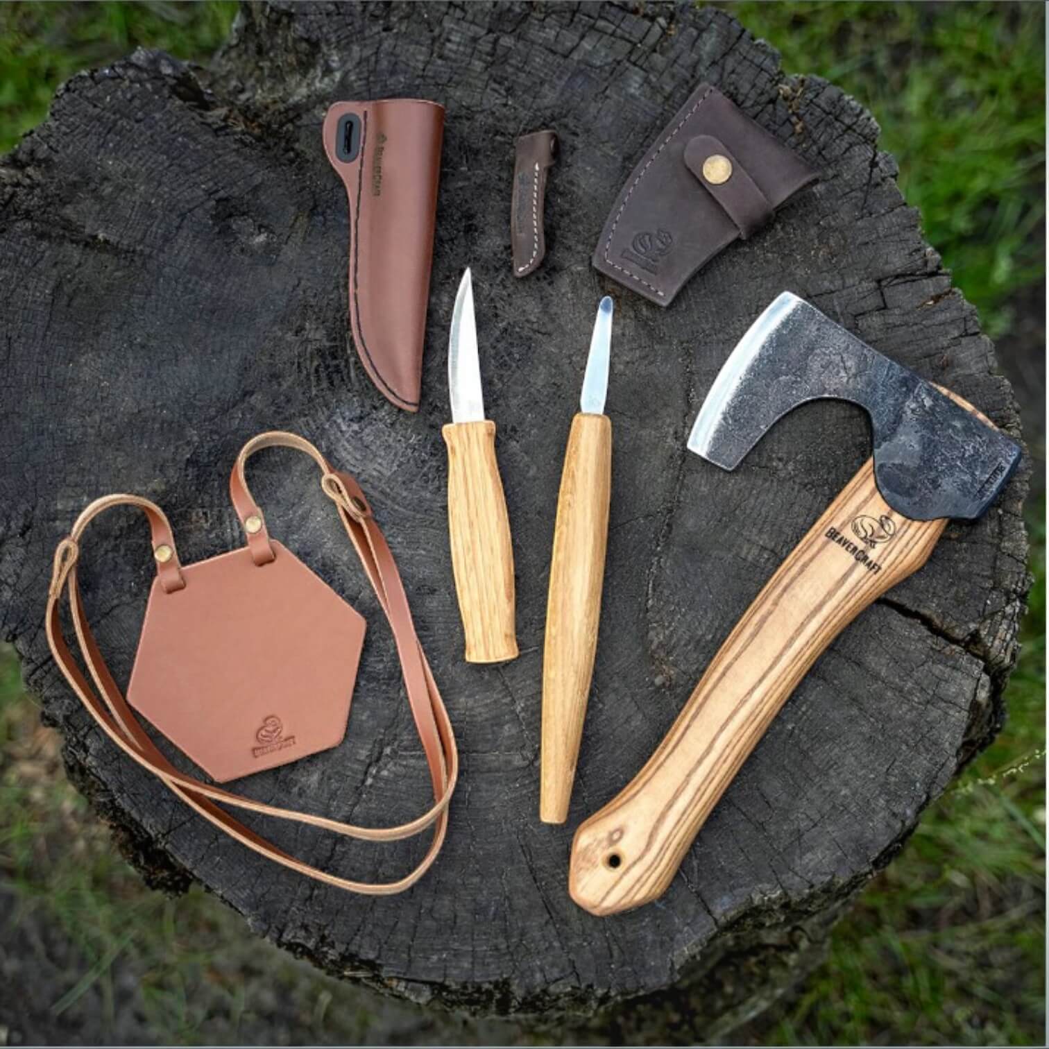 BeaverCraft-Set zum Schnitzen von Löffeln aus Frischholz
