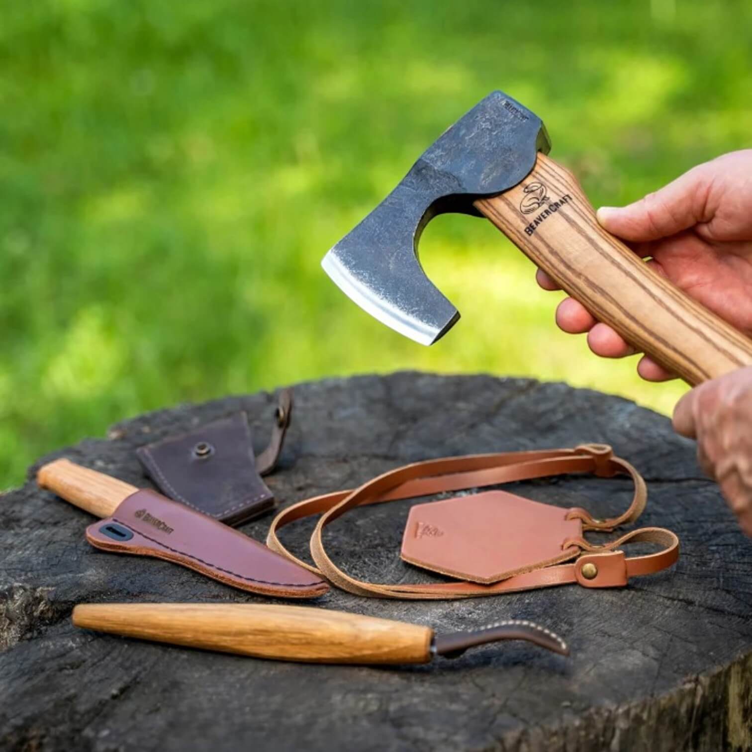 BeaverCraft-Set zum Schnitzen von Löffeln aus Frischholz