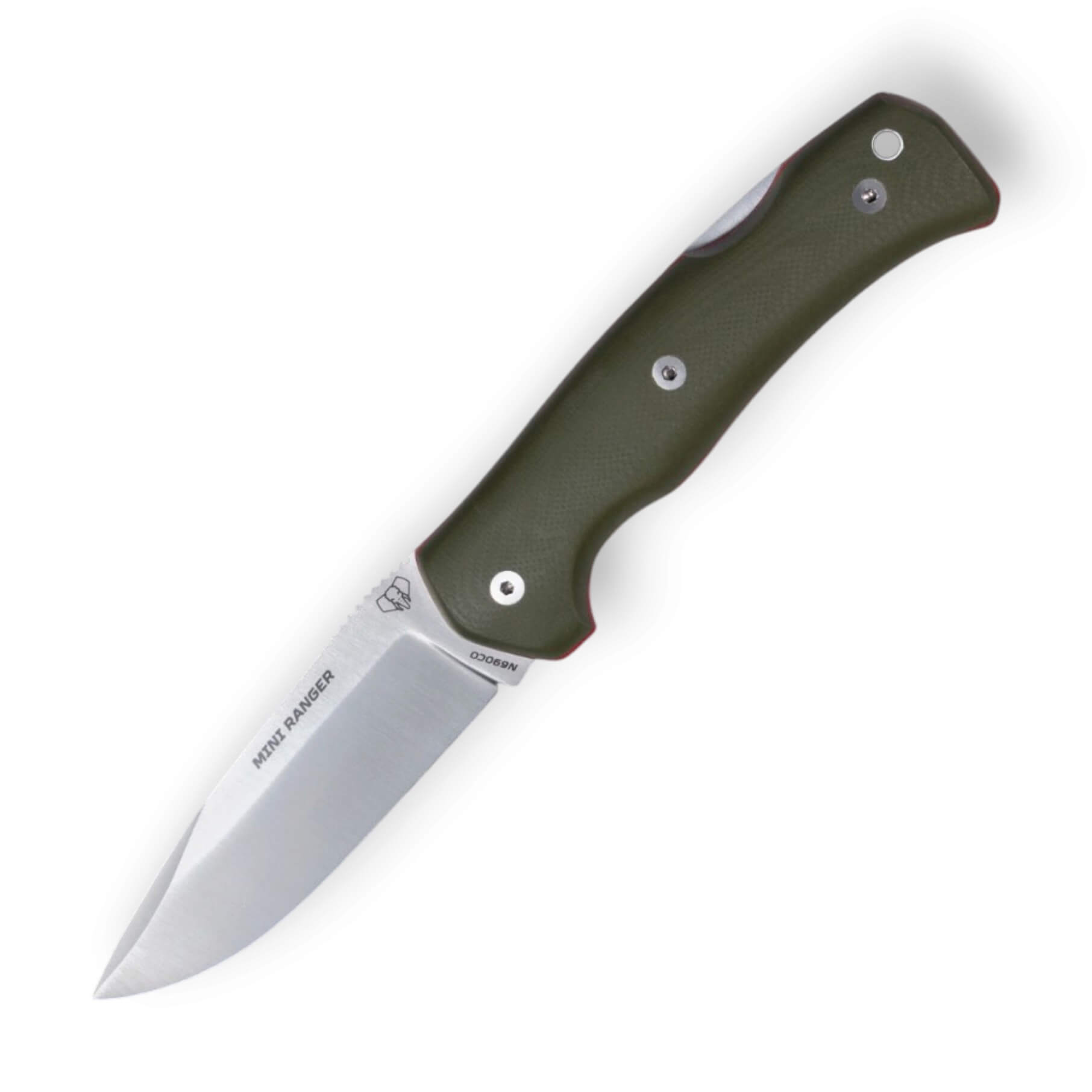 Mini Ranger Cudeman com cabo de G10 verde e bainha