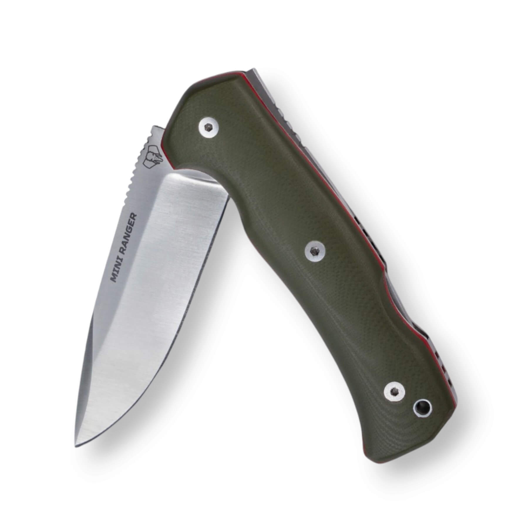 Mini Ranger Cudeman com cabo de G10 verde e bainha
