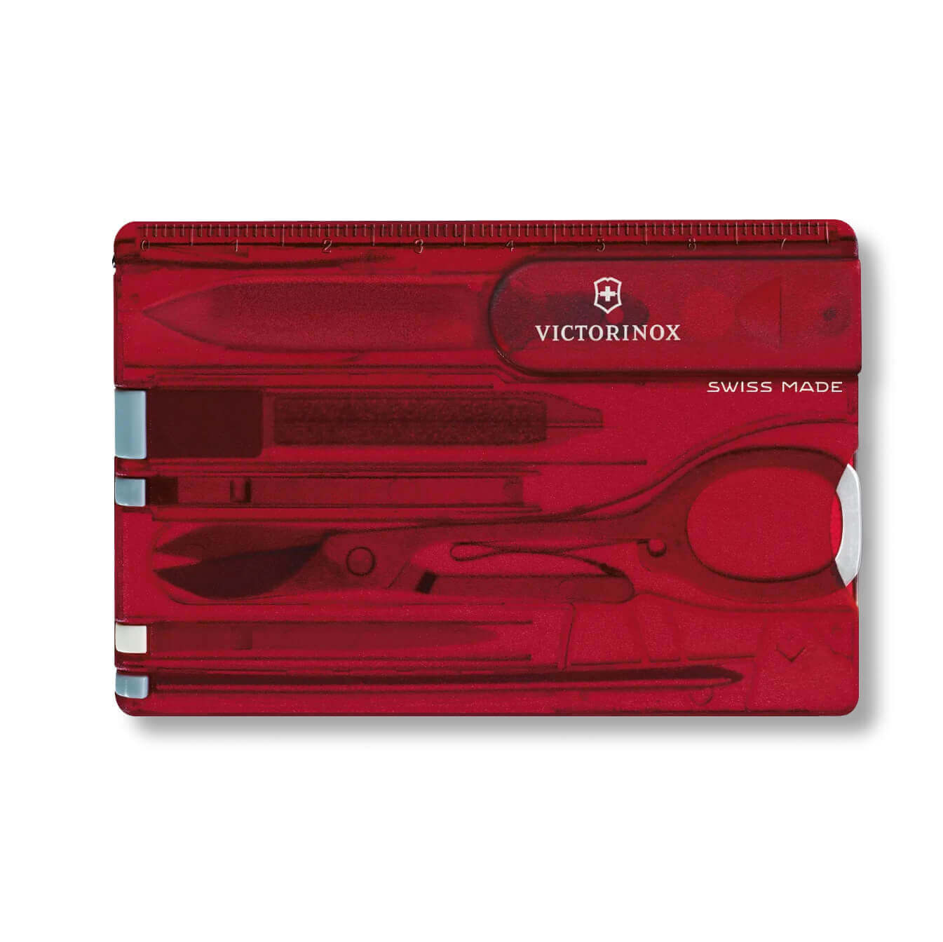 Tarjeta suiza clásica Victorinox roja con 10 funciones