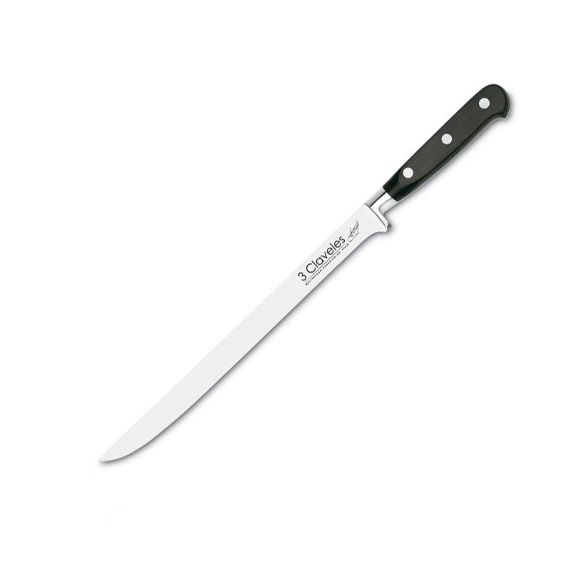Cuchillo jamonero forjado con mango de polipropileno y hoja de 25...