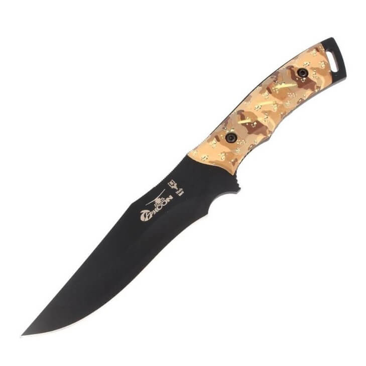 Cuchillo táctico Muela Typhoon 15Des.N con mango de camuflaje des...