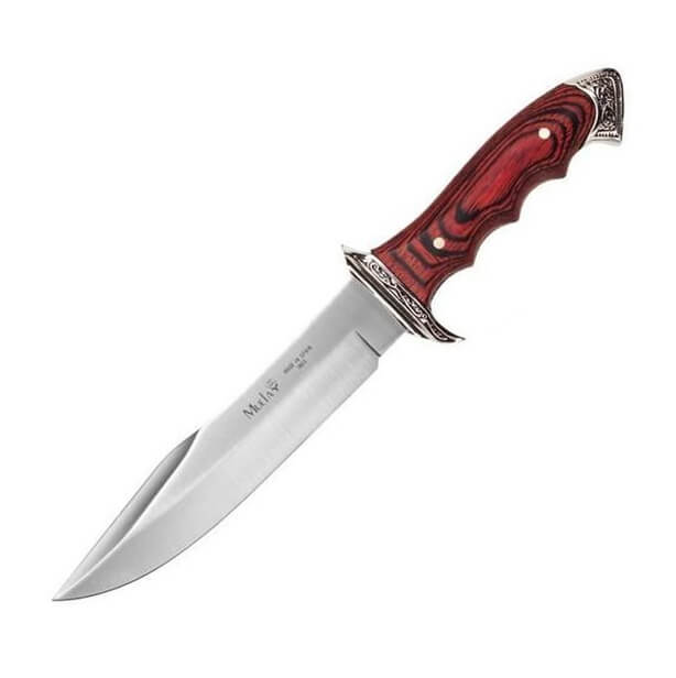 Coltello da caccia Muela 21833 con manico in zama in legno e arge...