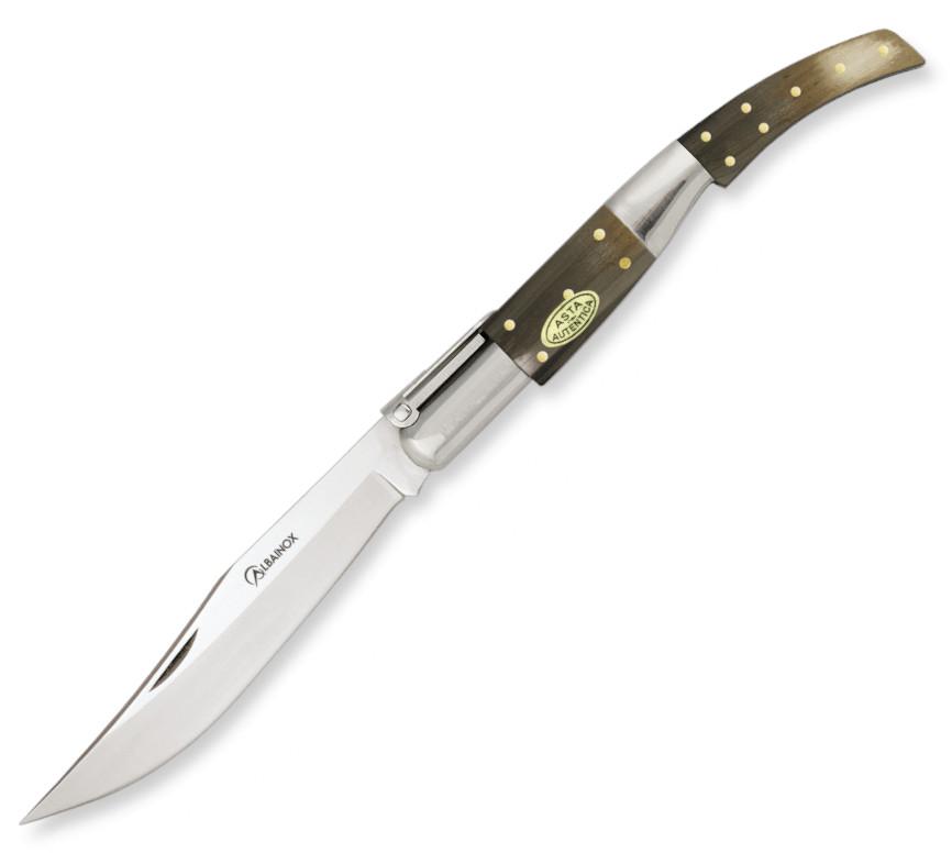 Navaja ARABE CARRACA Nº3 con mango de asta de toro y hoja de 13 c...
