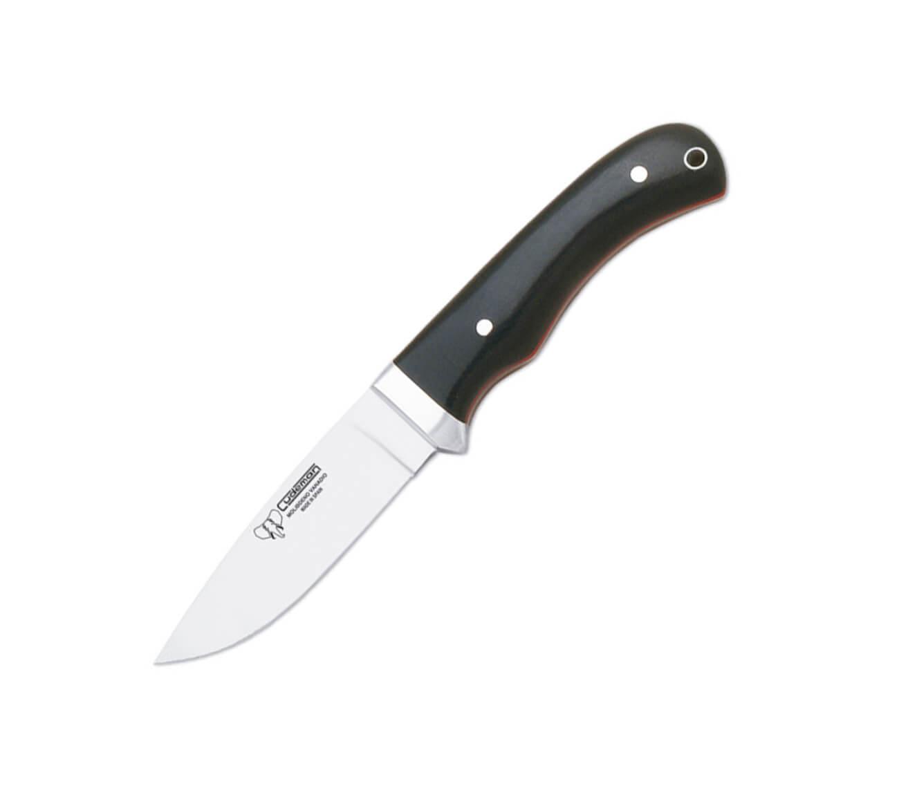 Couteau de chasse Cudeman avec manche en micarta noir poli et lam...