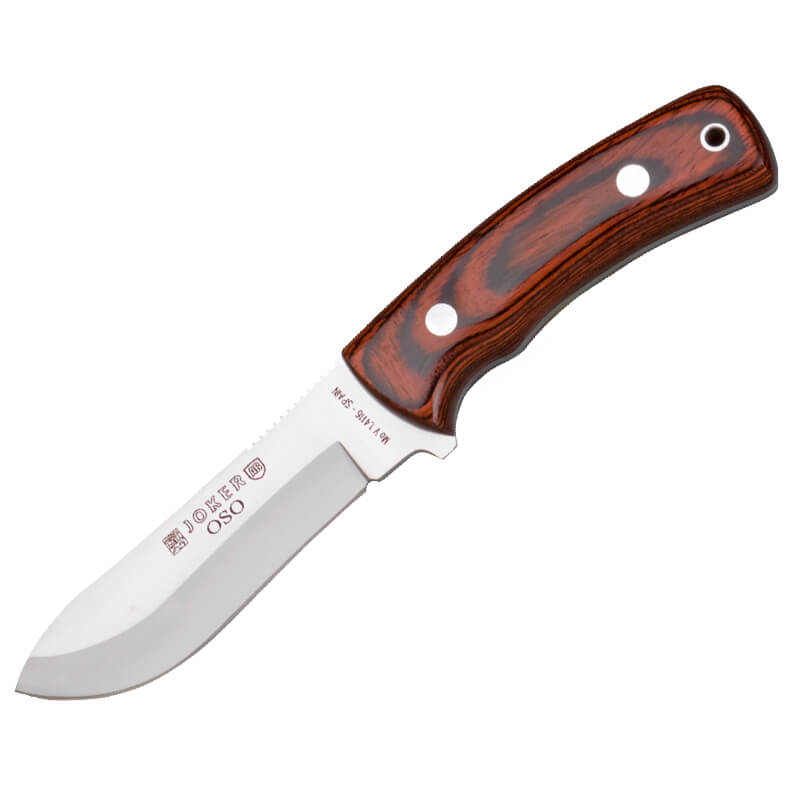 Cuchillo de caza Joker Oso con mango de estamina y hoja enteriza ...