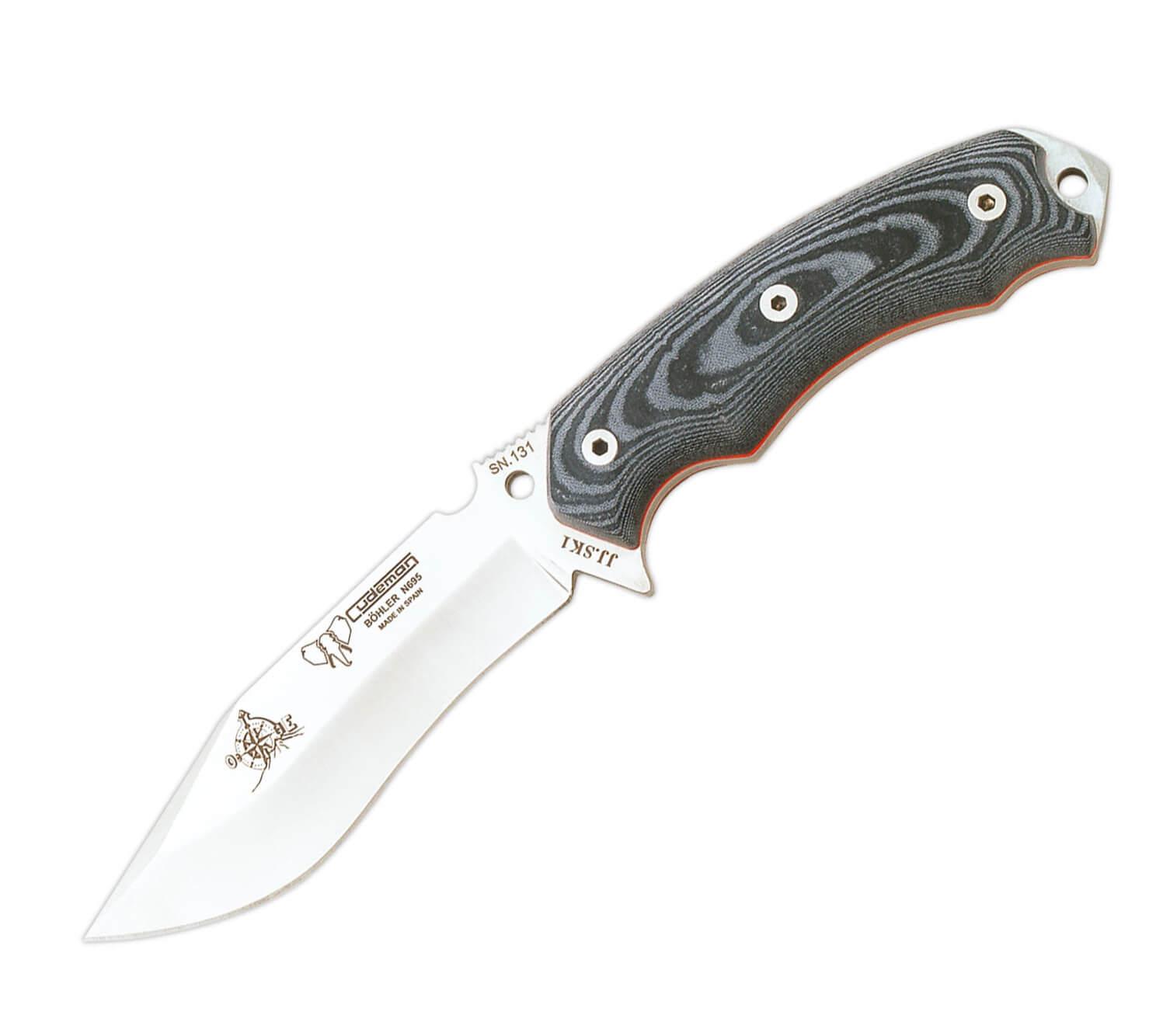 Cuchillo JJSK1 Cudeman. Mango micarta negra. Acero böhler N-695. ...