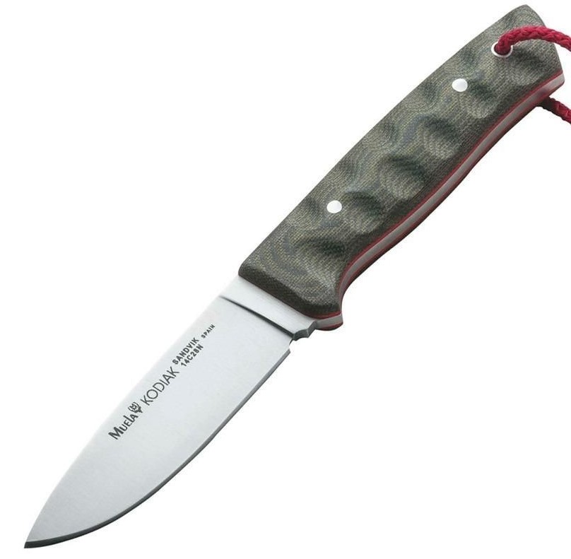 Cuchillo tactico Muela Kodiak con hoja de acero sandvik y mango e...