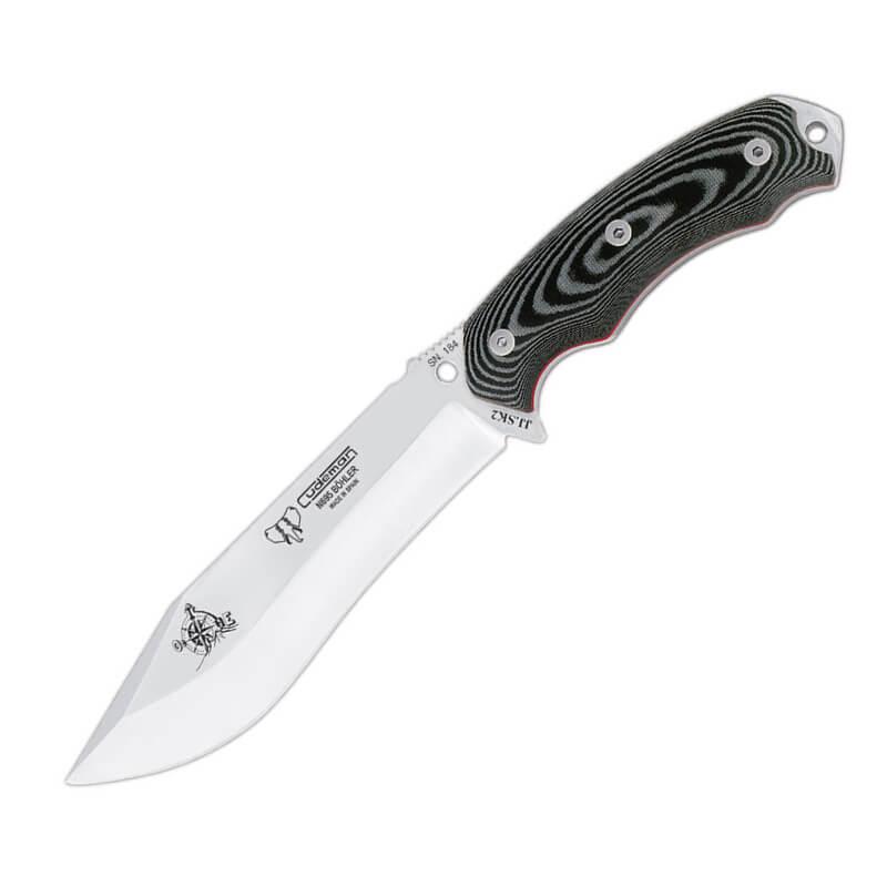 Cuchillo JJSK2 con acero Böhler N695. Mango micarta negra. Kit co...
