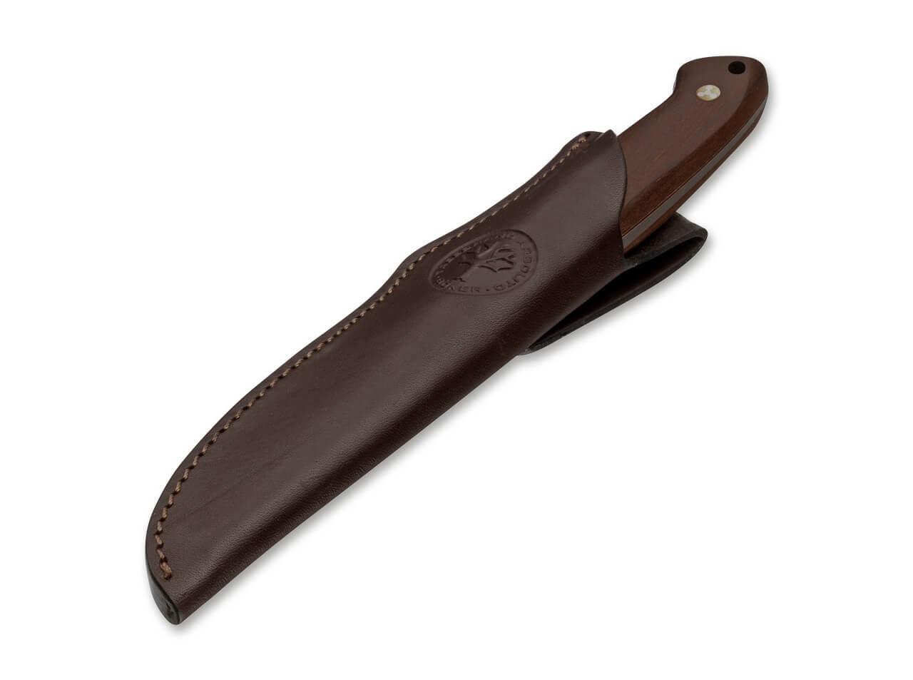 Boker Arbolito Relincho hunting knife with ebony guayacan wood handle