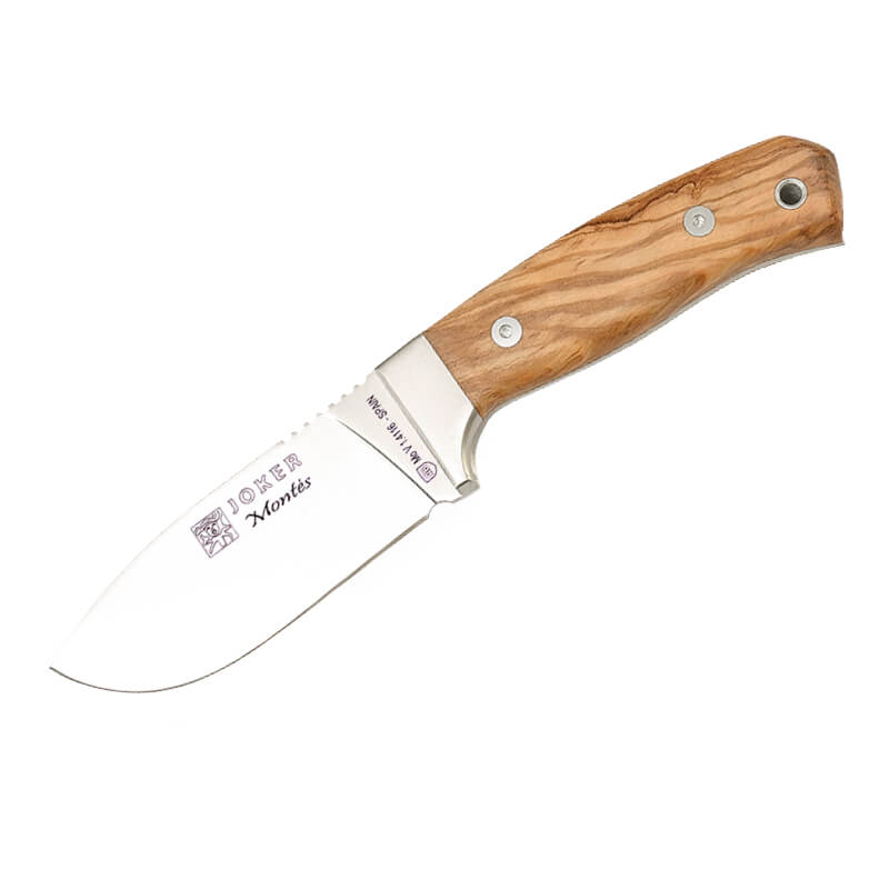 Joker Montés hunting knife with olive wood handle with ferrule and 10 cm blade
