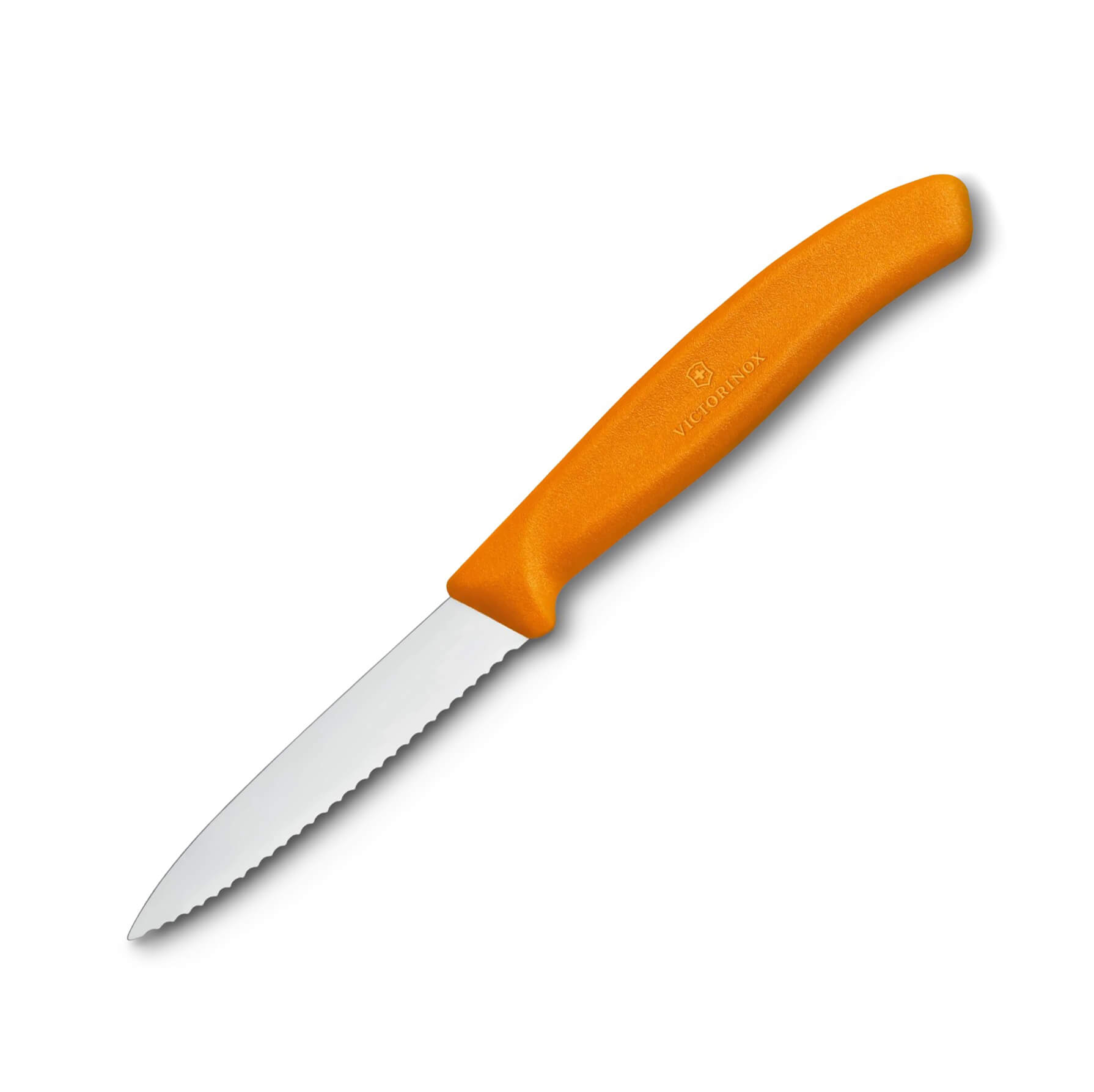 Blister de 2 cuchillos para verdura Victorinox de mango naranja c...