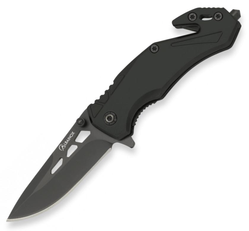 Couteau de poche de sécurité Albainox avec manche en aluminium no...