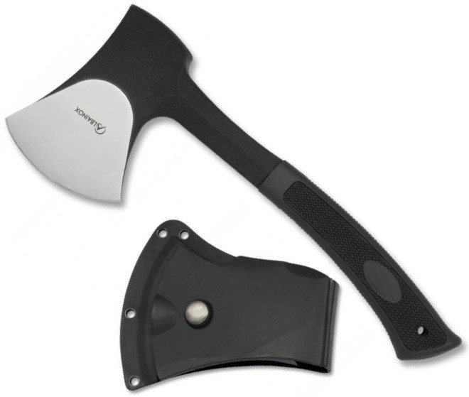 ALBAINOX Sports Ax with black ABS handle, sheath and total length of 27.5 cm
