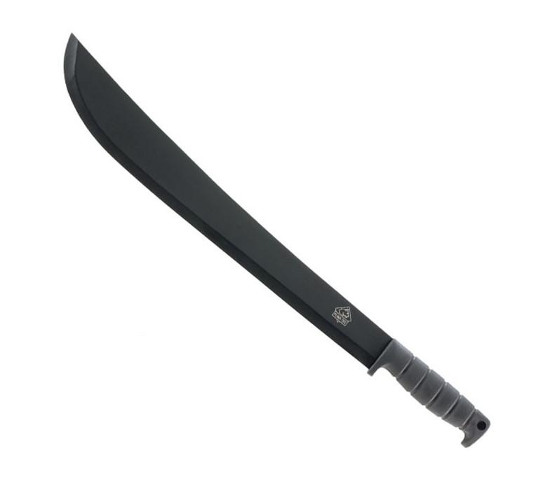 Facão latino puma tec com lâmina reta de 44,1 cm e cabo de borrac...