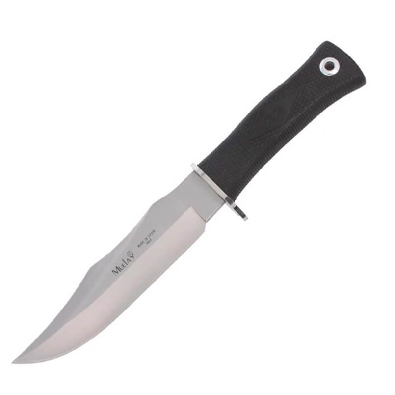 Couteau tactique Muela 21733 avec manche en caoutchouc noir et la...