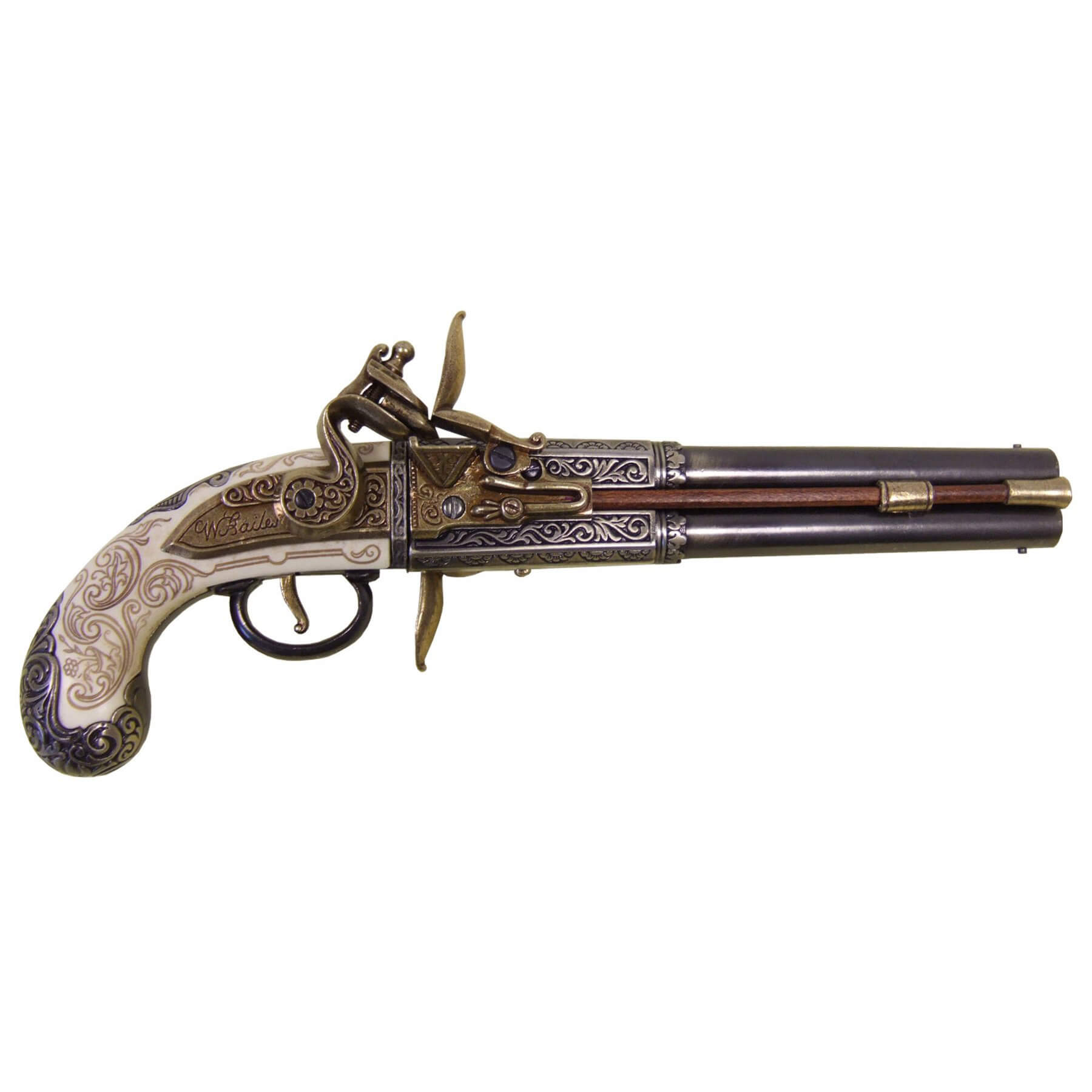 Pistola giratória de cano duplo, UK 1750