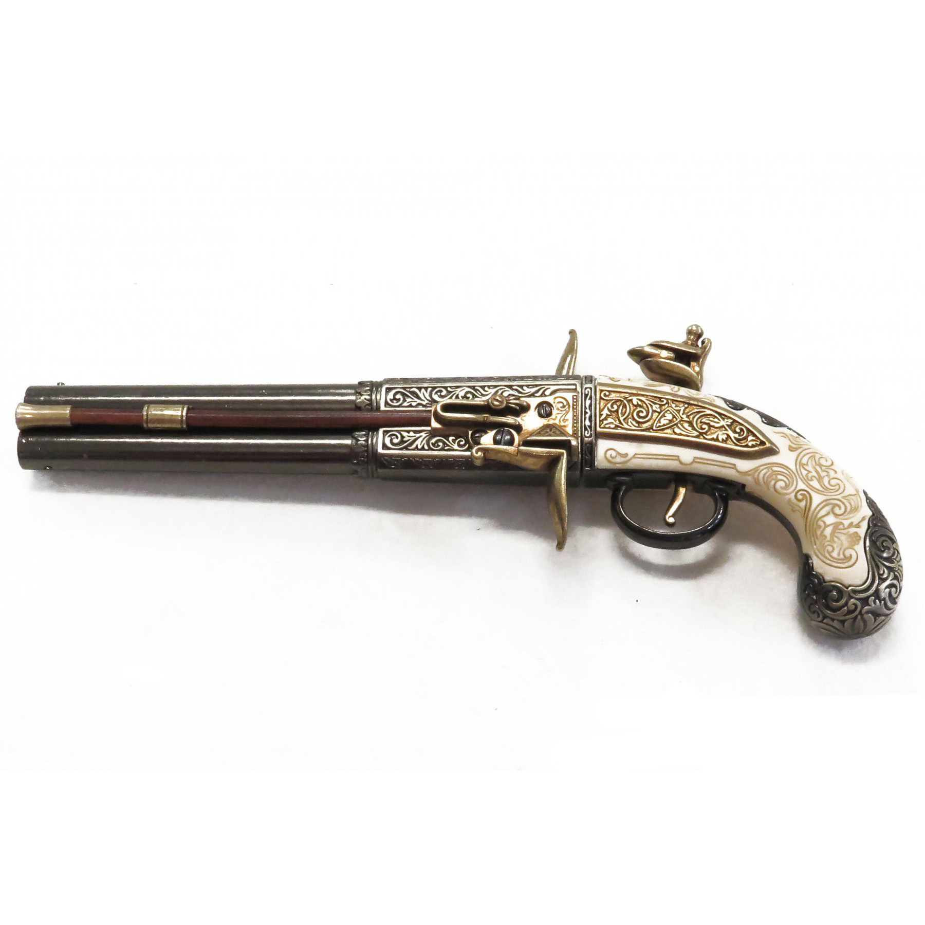 Pistola giratória de cano duplo, UK 1750