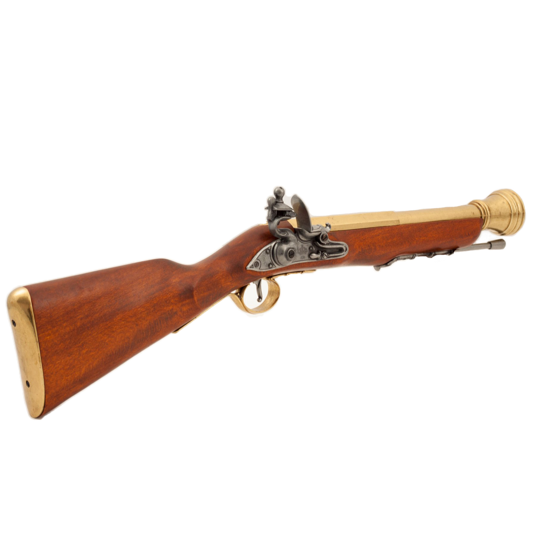 Pirate blunderbuss, England, 18th century, made of wood and metal with brass details
