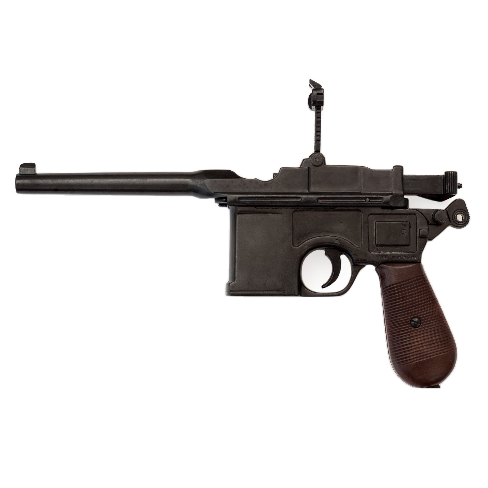 C96 pistol, Germany 1896, made of metal with imitation wood plastic grips