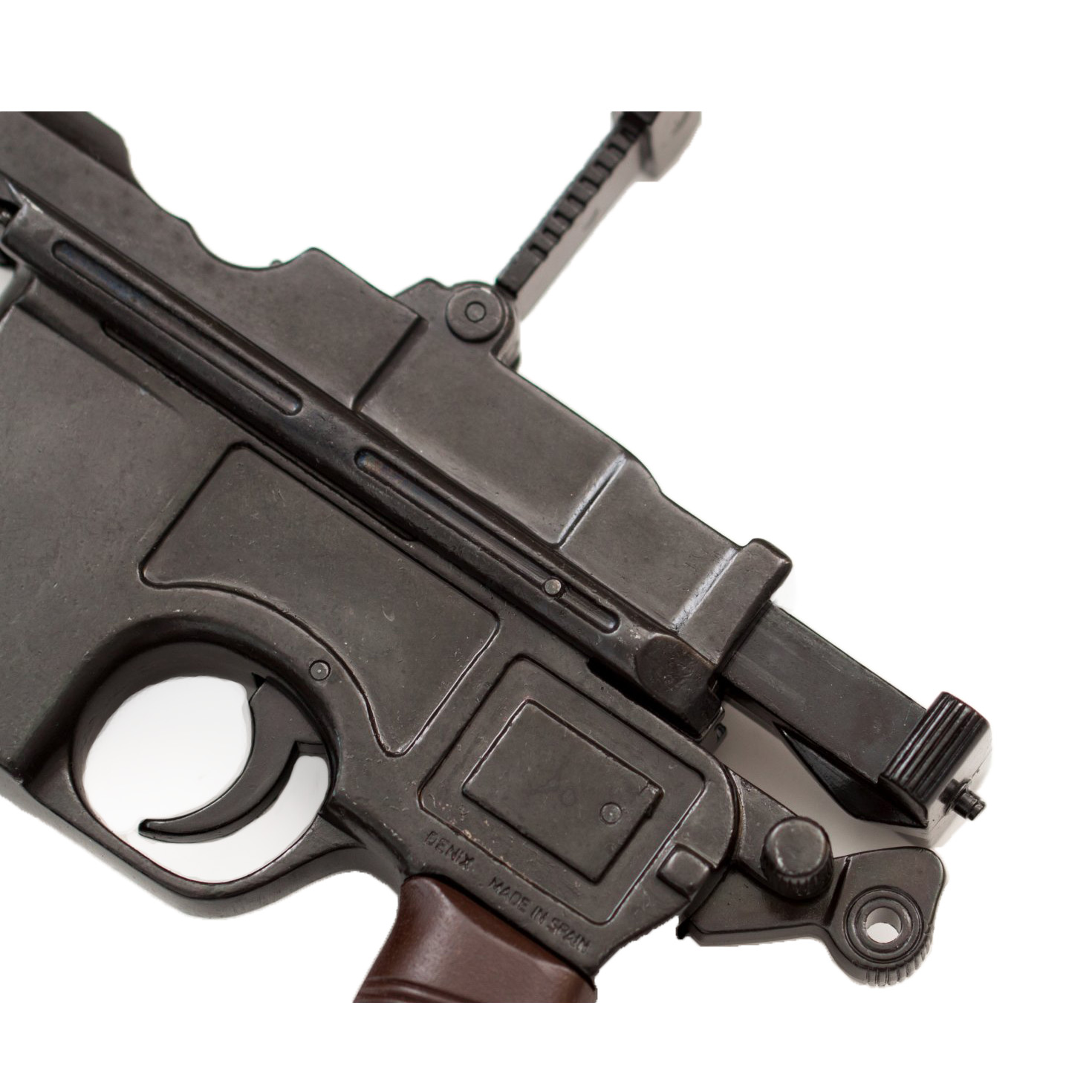 C96 pistol, Germany 1896, made of metal with imitation wood plastic grips