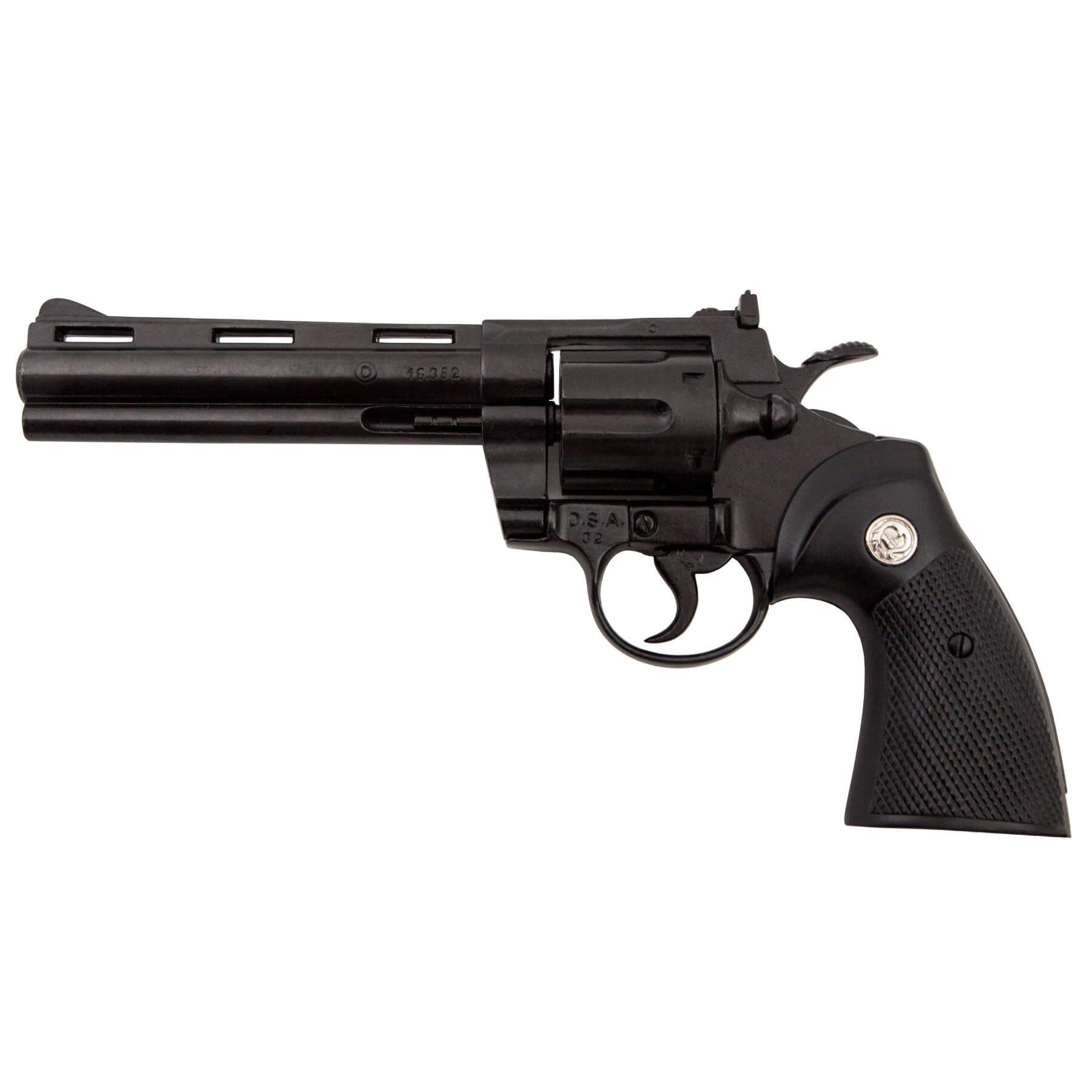 Réplica do revólver Python 6", EUA 1955, metal e plástico