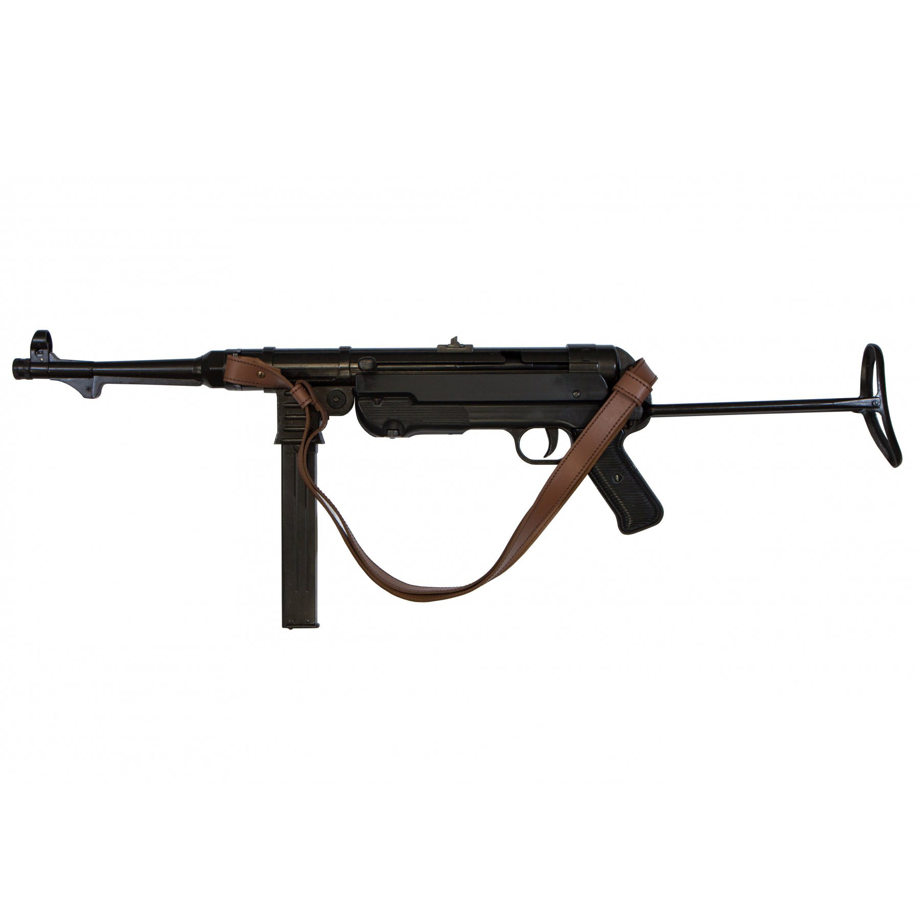 Réplica da metralhadora MP40, Alemanha 1940 feita de metal e plástico
