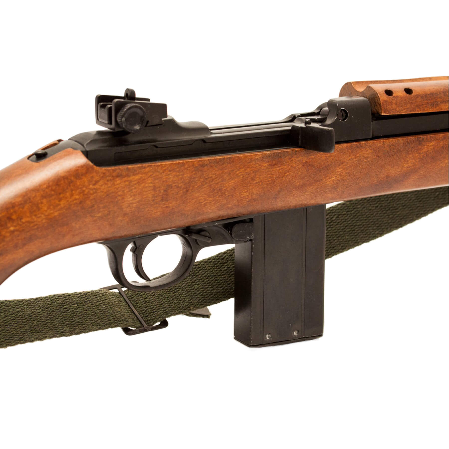 Réplica de uma carabina M1 calibre 30, EUA 1941, fabricada em madeira e metal