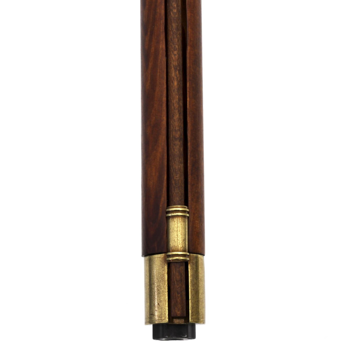 Kentucky carbine, USA, 19th century, made of wood and brass-finished metal