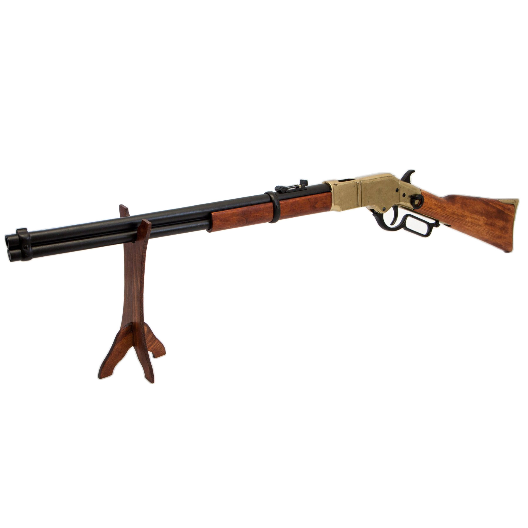 Model 66 carbine, USA 1866, made of brass-finished metal and wood