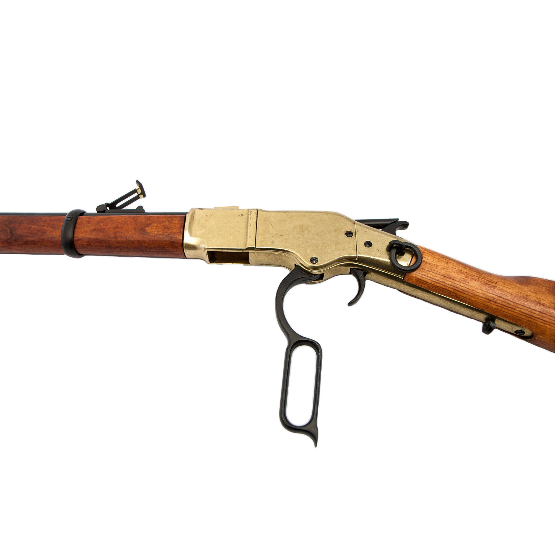 Model 66 carbine, USA 1866, made of brass-finished metal and wood