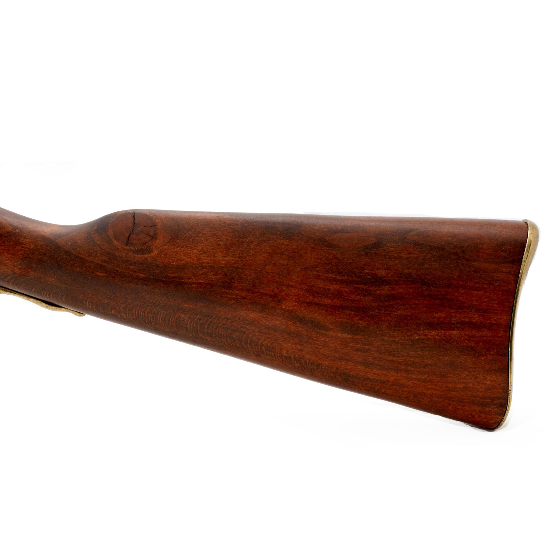 Flintlock carbine, France 1806, made of wood and metal with brass details
