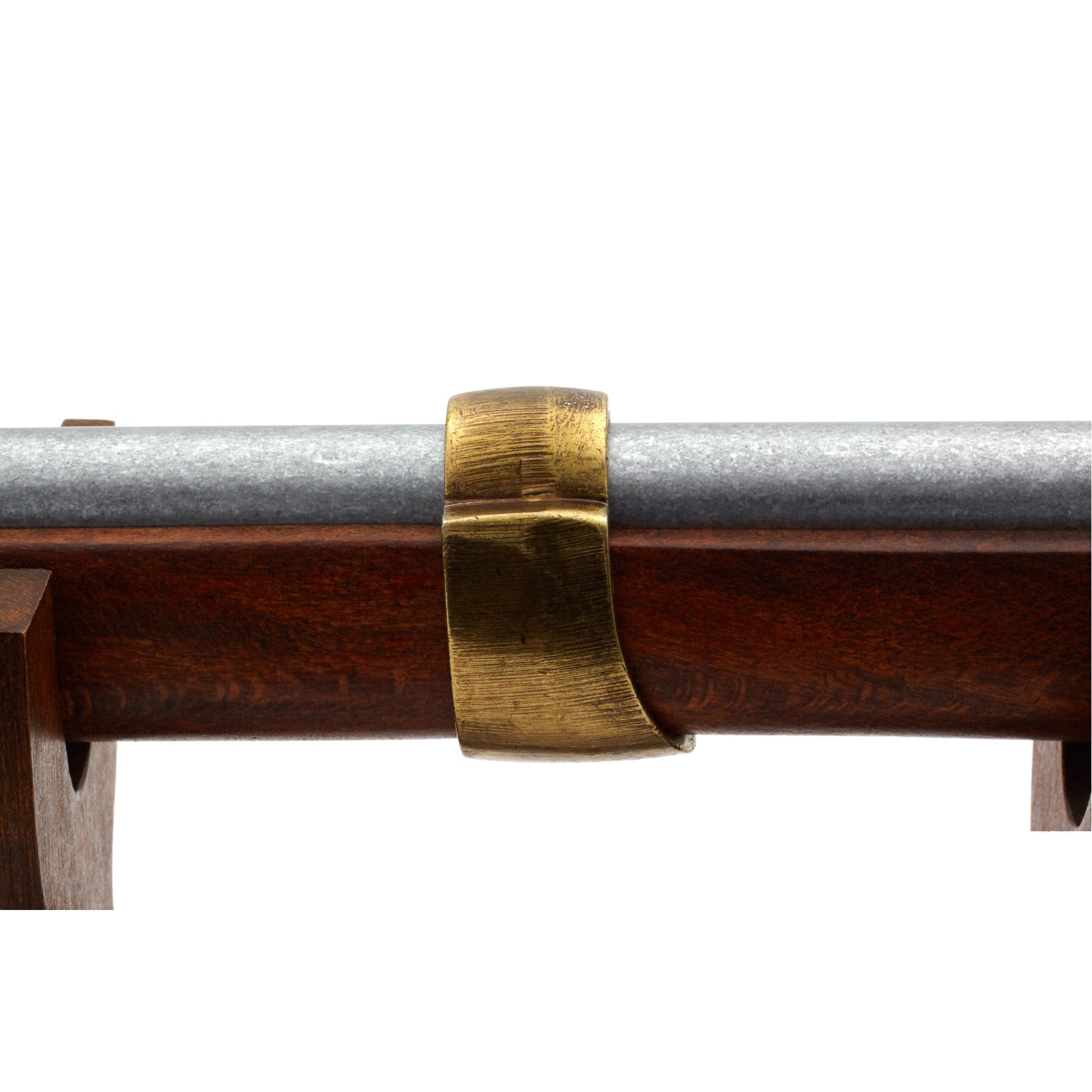 Flintlock carbine, France 1806, made of wood and metal with brass details