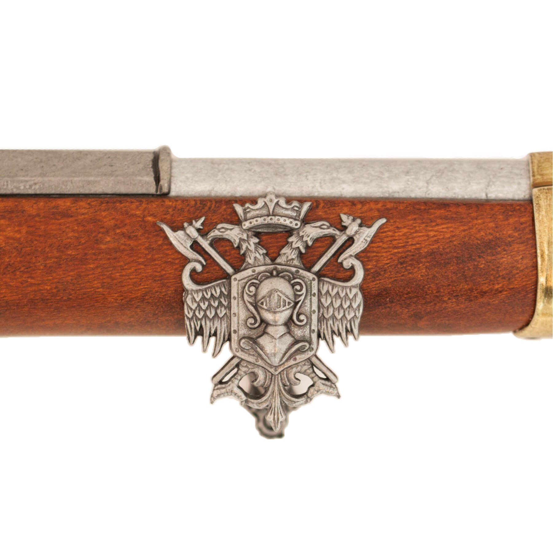 Mosquetão Land Pattern Brown Bess, Inglaterra 1722, fabricado em madeira e metal com detalhes em latão