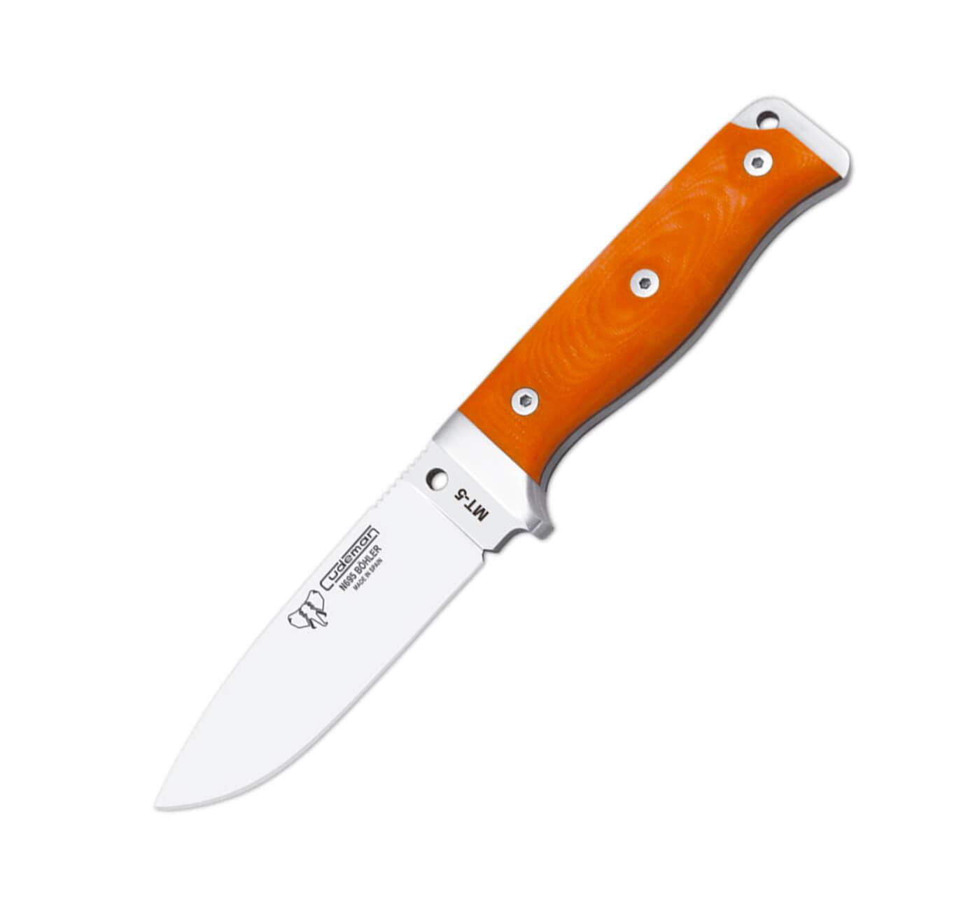 Cuchillo MT5 Cudeman. Mango G10 naranja. Acero Böhler N-695. Fund...