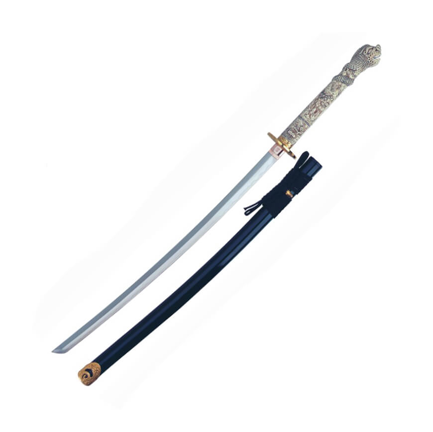 Katana Connor Macleod con empuñadura de resina con forma de cabez...