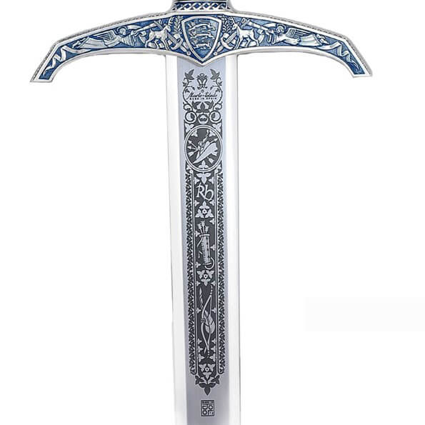 Espada Robin Hood plata con grabado profundo Marto MA754.1