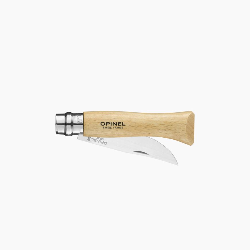 Opinel Nº 9 con hoja de acero inoxidable y mango de madera de haya barnizada