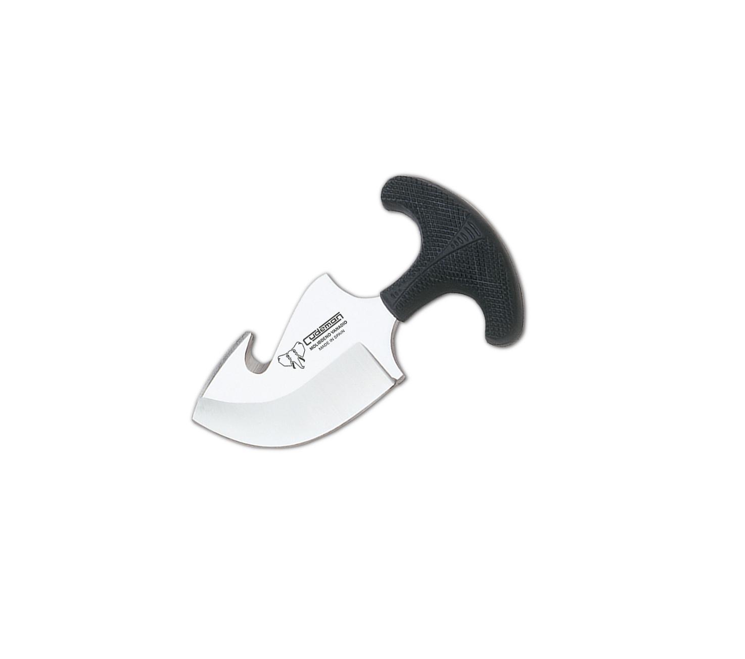 Cuchillo desollador Cudemancon puño de caucho negro antideslizant...