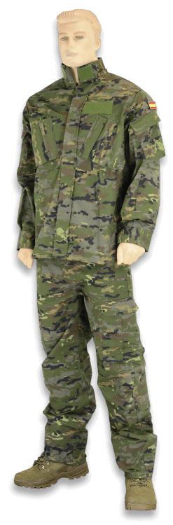 Costume deux pièces camouflage vert espagnol