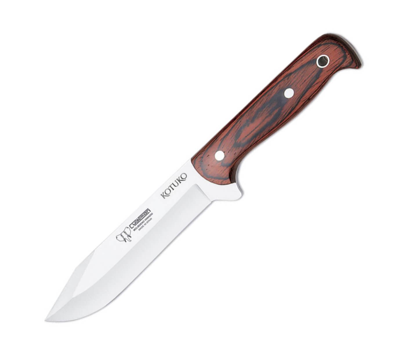 Couteau de chasse KOTUKO avec manche en endurance et lame en acie...
