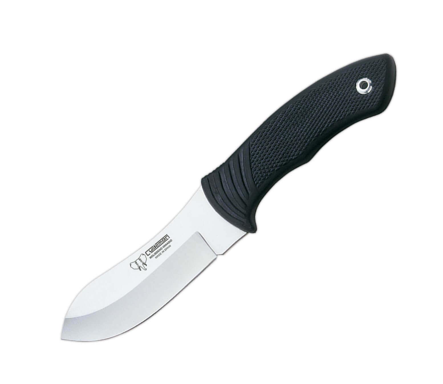Cuchillo de caza Cudeman Nessmuk 111-H con puño de caucho negro y...