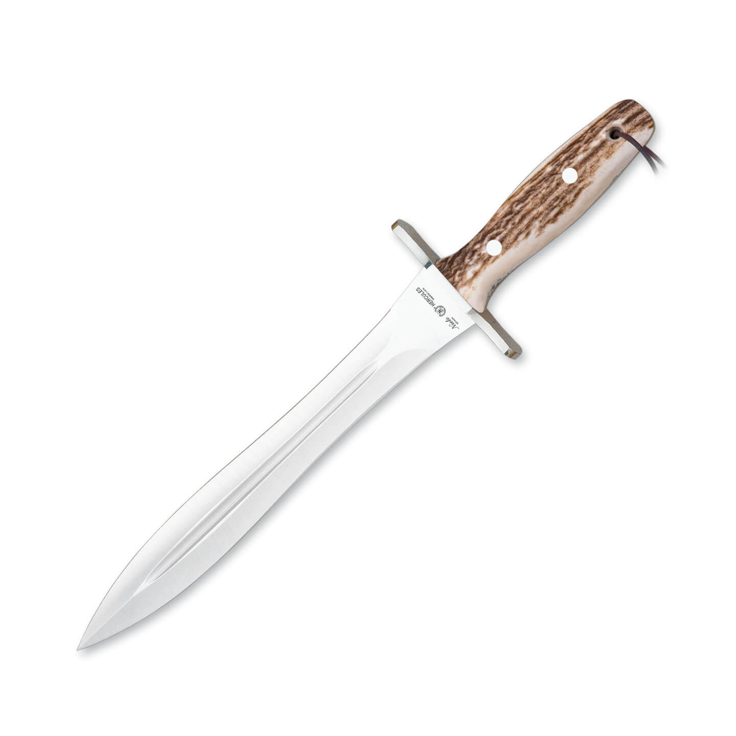 Cuchillo de caza Nieto Hércules con mango de asta de ciervo y hoj...