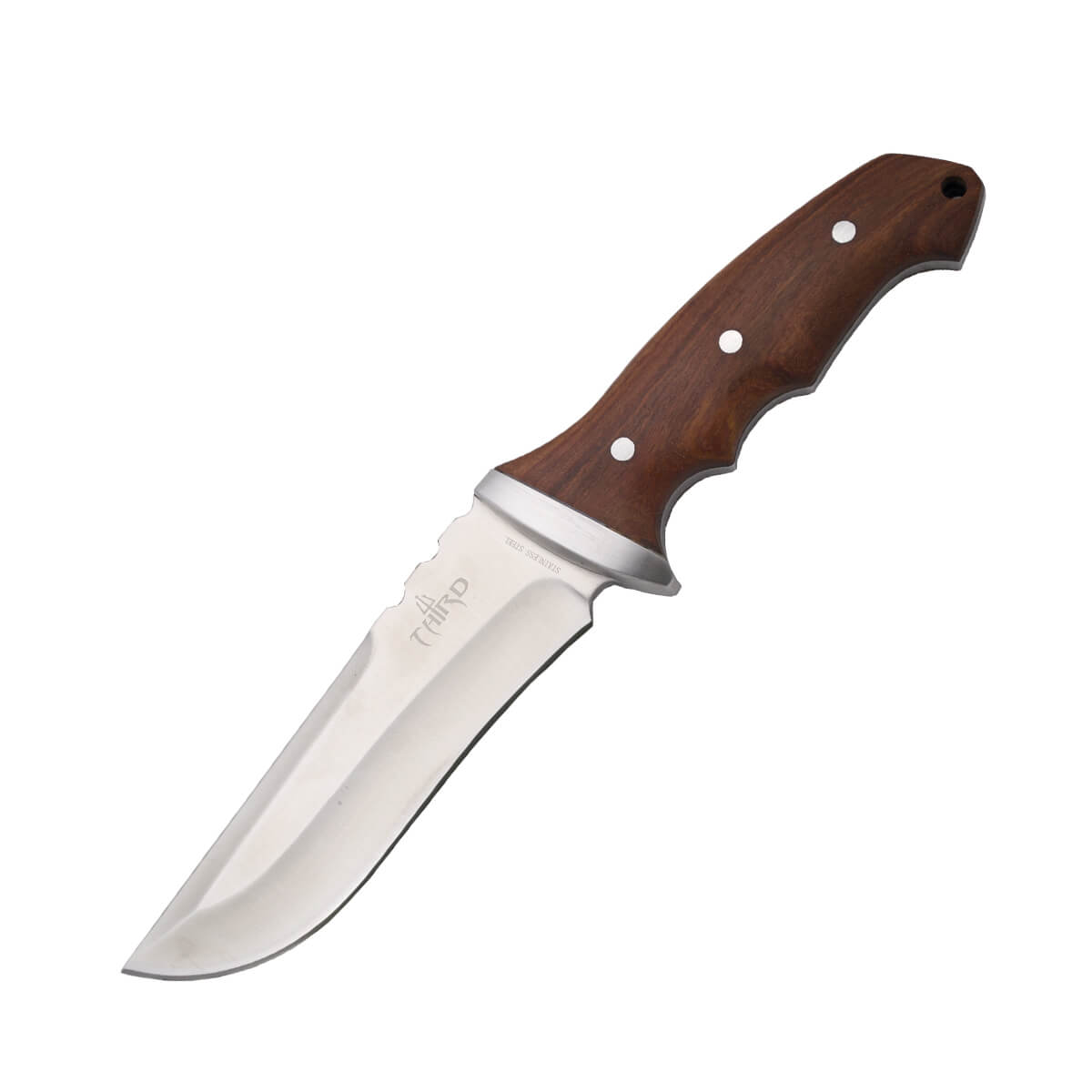 Cuchillo de caza con mango de madera y hoja de 15 cm 16369