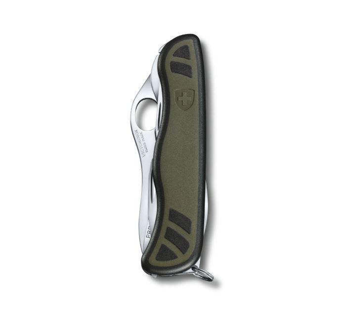 Navaja Victorinox Swiss Soldier's Knife 08 verde y negra con 10 usos
