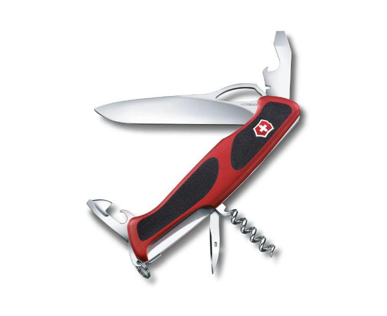 Navaja multiusos Victorinox Ranger Grip 61 roja y negra con 11 fu...