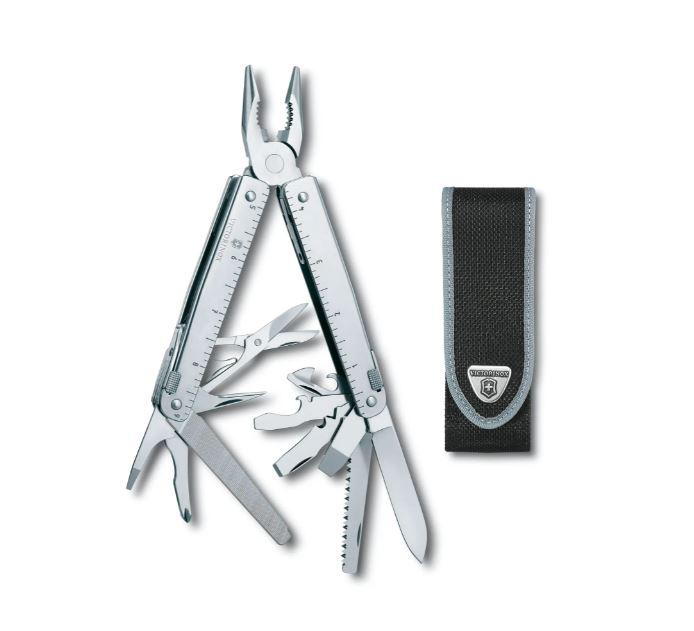 Alicate multiusos Victorinox Swiss Tool X con funda de nylon negr...