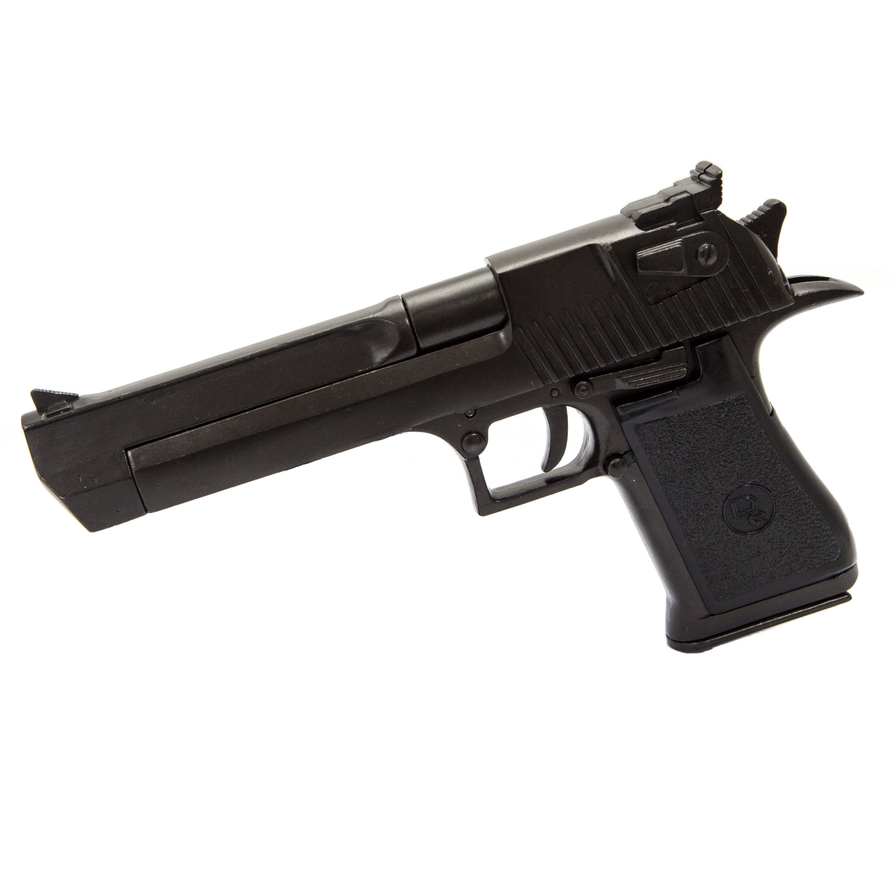 Réplica pistola semiautomática, USA-Israel 1982 de metal lacado negro y plástico